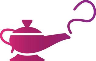 Magic Lamp Creative Icon Design vector