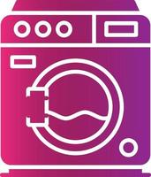 Washing Machine Creative Icon Design vector