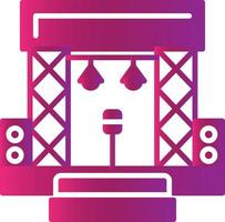 Stage Creative Icon Design vector