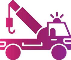 Tow Truck Creative Icon Design vector