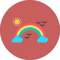 Rainbow Creative Icon Design vector