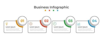 plantilla de diseño infográfico con lugar para sus datos. ilustración vectorial vector