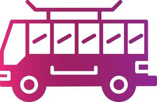 Bus Creative Icon Design vector