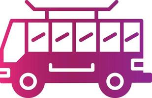 Bus Creative Icon Design vector