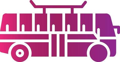 Bus Creative Icon Design vector