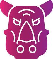 Rhinoceros Creative Icon Design vector