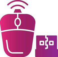 Wireless Mouse Creative Icon Design vector