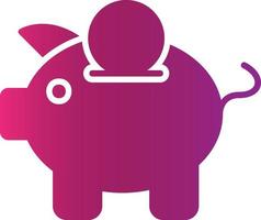 Piggy Bank Creative Icon Design