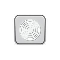 Target Board Symbol Icon For Business or Financial Market, Shiny Silver Color Minimalist Graphic Design. vector