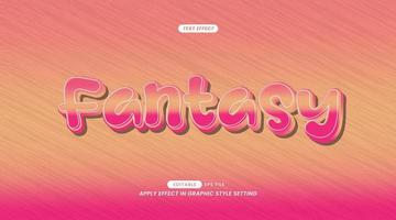 3D Graphic Text Effects Stickers with Word Slogans that can be Edited in Graphic Styles. vector