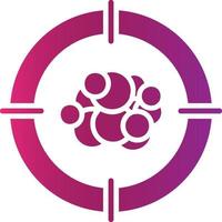 Cancer Target Creative Icon Design vector