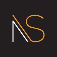 Letter, NS, sn, Illustration N and S Abstract - Vector Logo Business Design