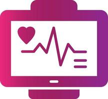 diseño de icono creativo de monitor de ecg vector