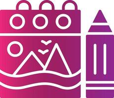 Sketchbook Creative Icon Design vector