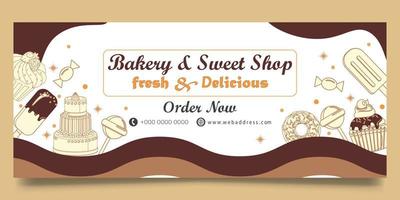 Cake Shop Banner Vector Art, Icons, and Graphics for Free Download