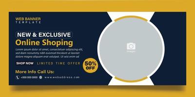 Web banner template vector