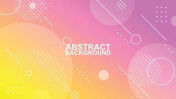 yellow and pink gradient abstract modern geometric circle line and dots shape background vector illustrations EPS10