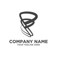 empresa de marca de logotipo de letra infinity s vector