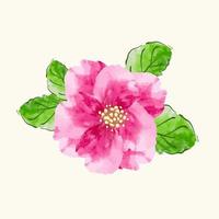 Illustration of flower  watercolor. Vector design