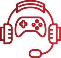 Gaming Headphone Vector Icon