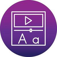 Video Lesson Vector Icon