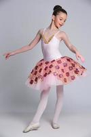 Beautiful girl ballet dancer. photo