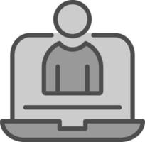 Virtual Assistant Vector Icon Design