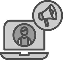Content Marketer Vector Icon Design
