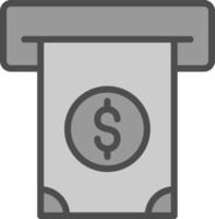 Cash Withdrawal Vector Icon Design