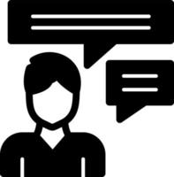 Inner Dialogue Vector Icon Design