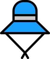 Sun Hat Vector Icon Design