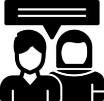 Couple Counseling Vector Icon Design