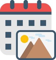 Content Calendar Vector Icon Design