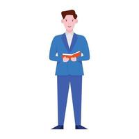 Trendy flat illustration of auditor vector character