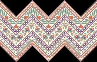 Geometric ethnic pattern seamless flower color oriental. seamless pattern. Design for fabric, curtain, background, carpet, wallpaper, clothing, wrapping, Batik, fabric Vector illustration.