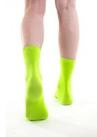 Nice attractive feminine long legs wearing green socks photo