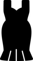 Cocktail Dress Vector Icon Design