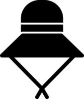 Sun Hat Vector Icon Design