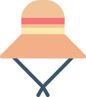 Sun Hat Vector Icon Design