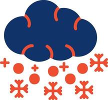 diseño de icono creativo de nieve vector