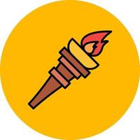 Torch Creative Icon Design vector