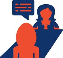 Job Interview Icon Design Creative Icon Design vector