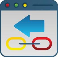 Backlink Vector Icon Design