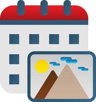 Content Calendar Vector Icon Design