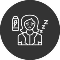 Fatigue Creative Icon Design vector