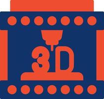 3d Printing Creative Icon Design vector