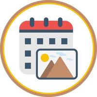 Content Calendar Vector Icon Design