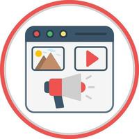 Content Marketing Vector Icon Design
