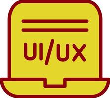 diseño de icono de vector de diseñador de ui ux