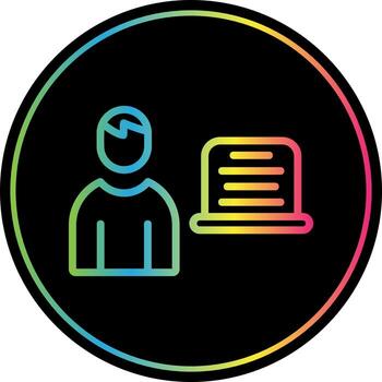 diseño de icono de vector de programador